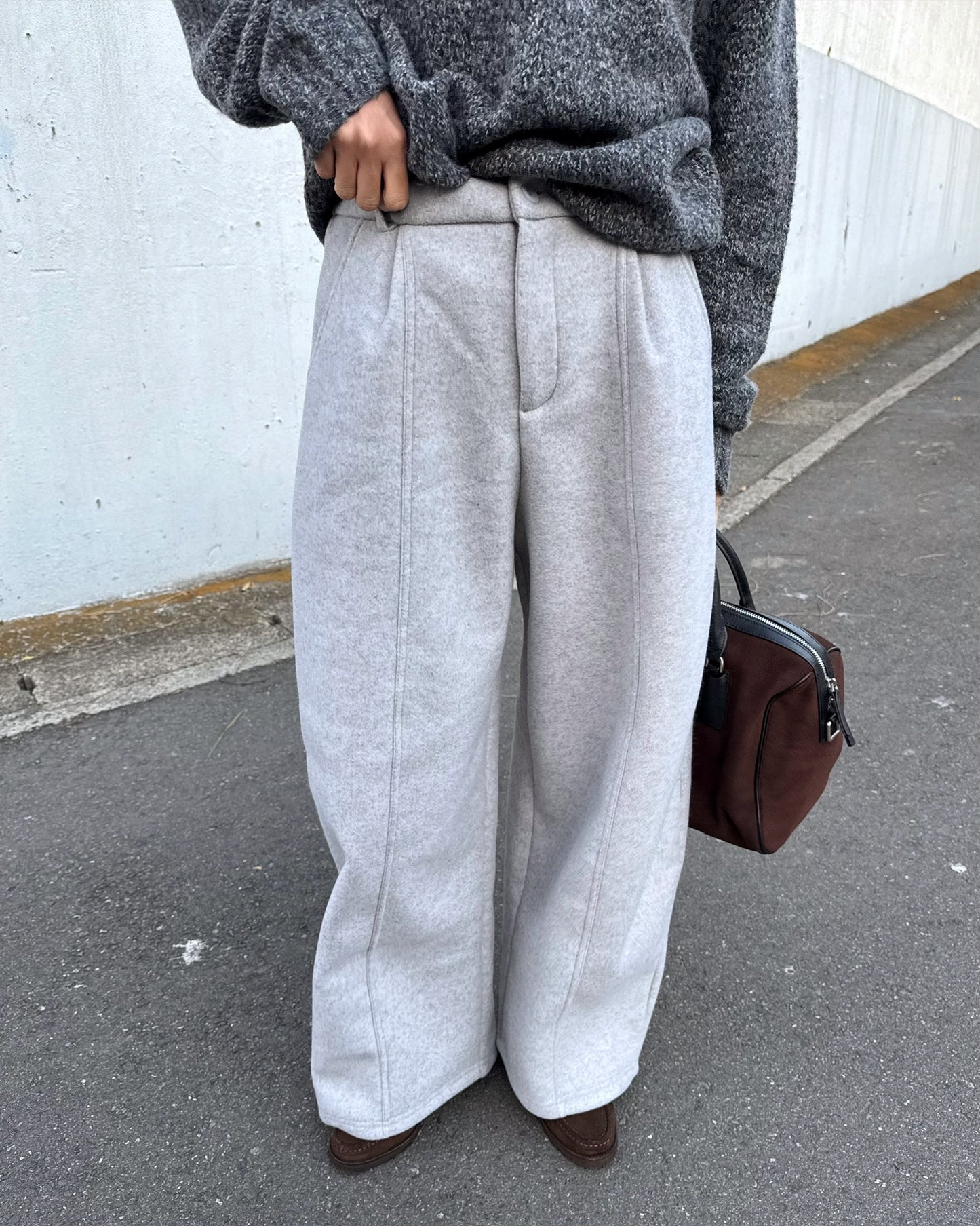 STRAIGHT WIDE PANTS 2222