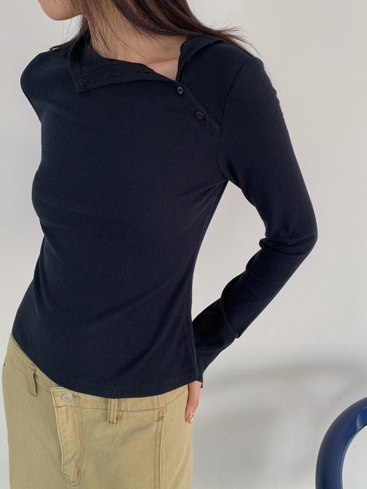 ASYM 2WAY NECK TOP 2522