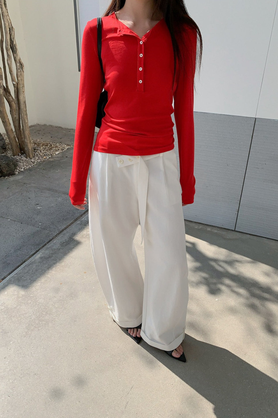 BUTTON HENLEY TOP 2314