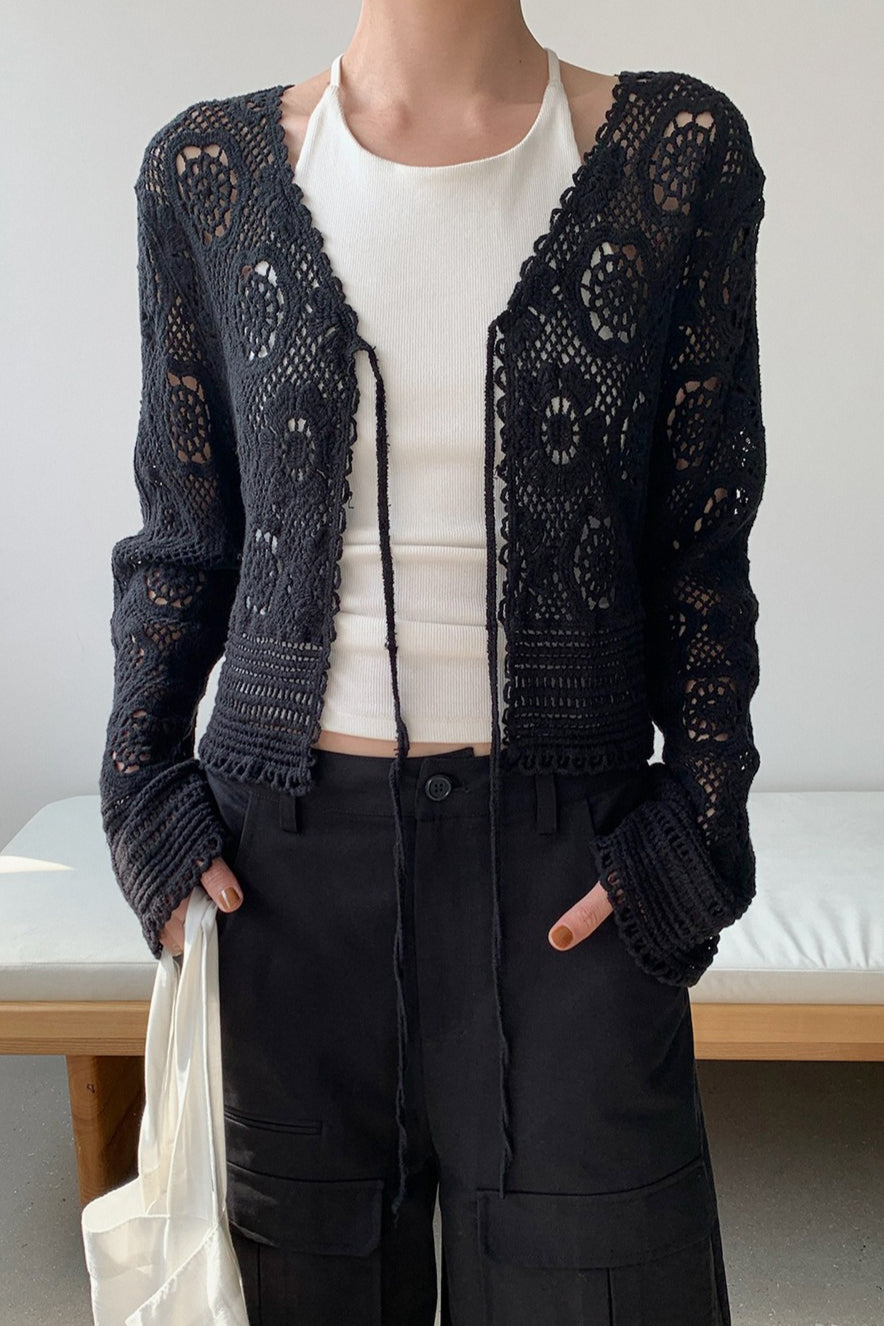 CROCHET LACE CARDIGAN 2315
