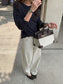 HIGH-WAIST STRAIGHT PANTS 2456