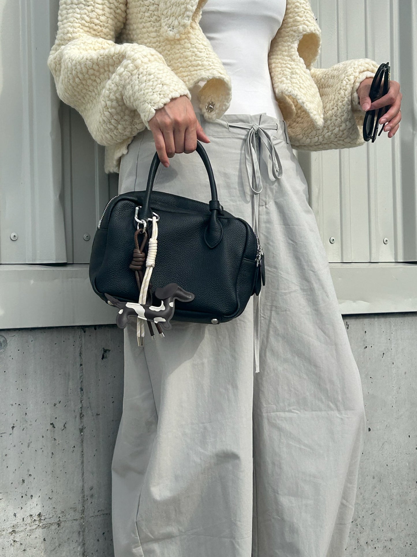 2WAY DOUBLE ZIP MINI BOSTON BAG 2351