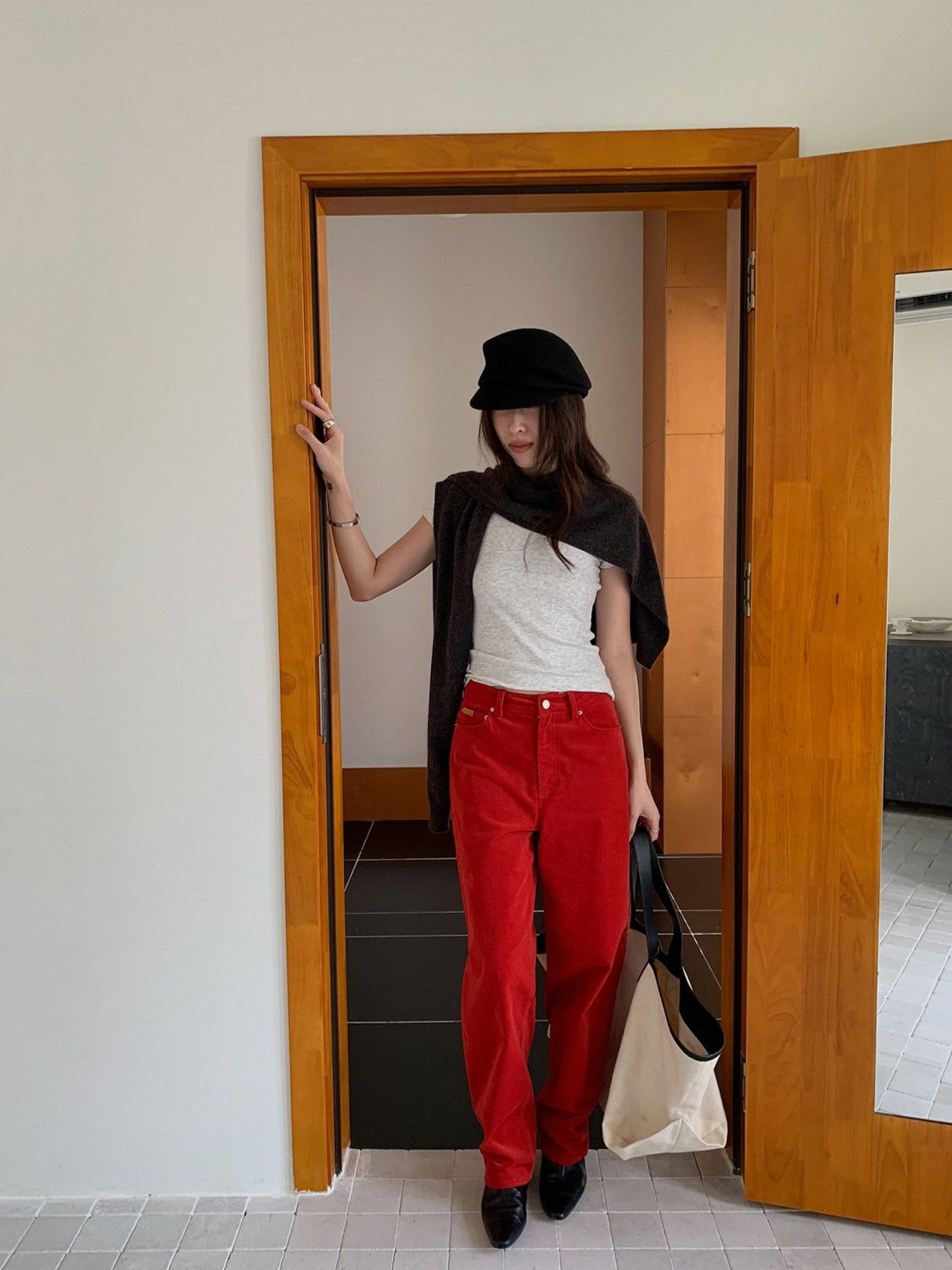 CORDUROY RETRO PANTS 2492