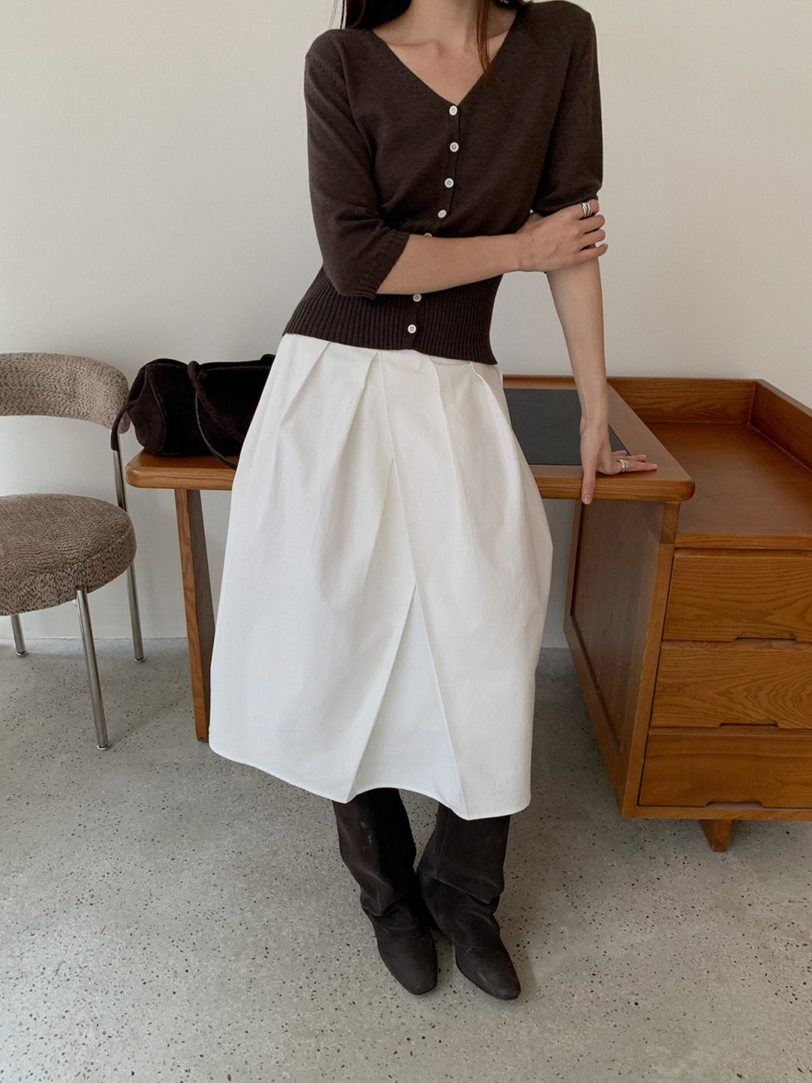 HIGH-WAIST CARDIGAN 2455
