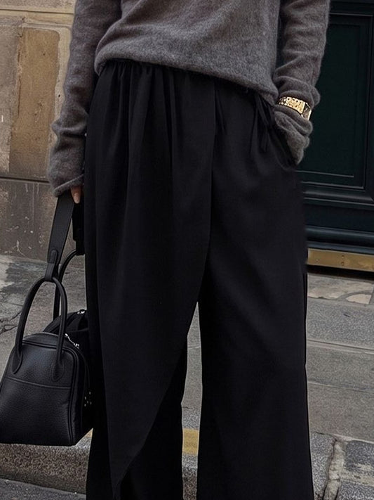 LAYERED SKIRT WIDE PANTS 2512