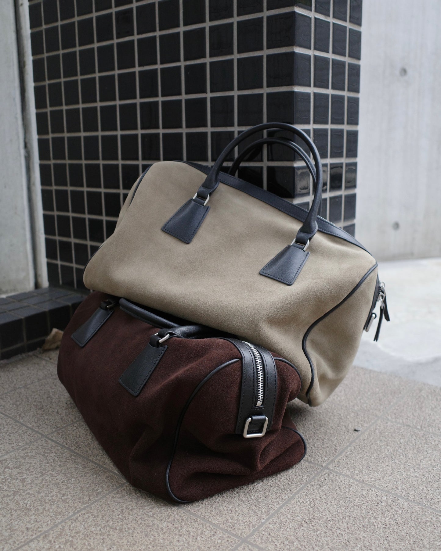 ソフトスエードボストンバッグ 2215