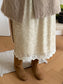 VELVET LACE SKIRT 2478
