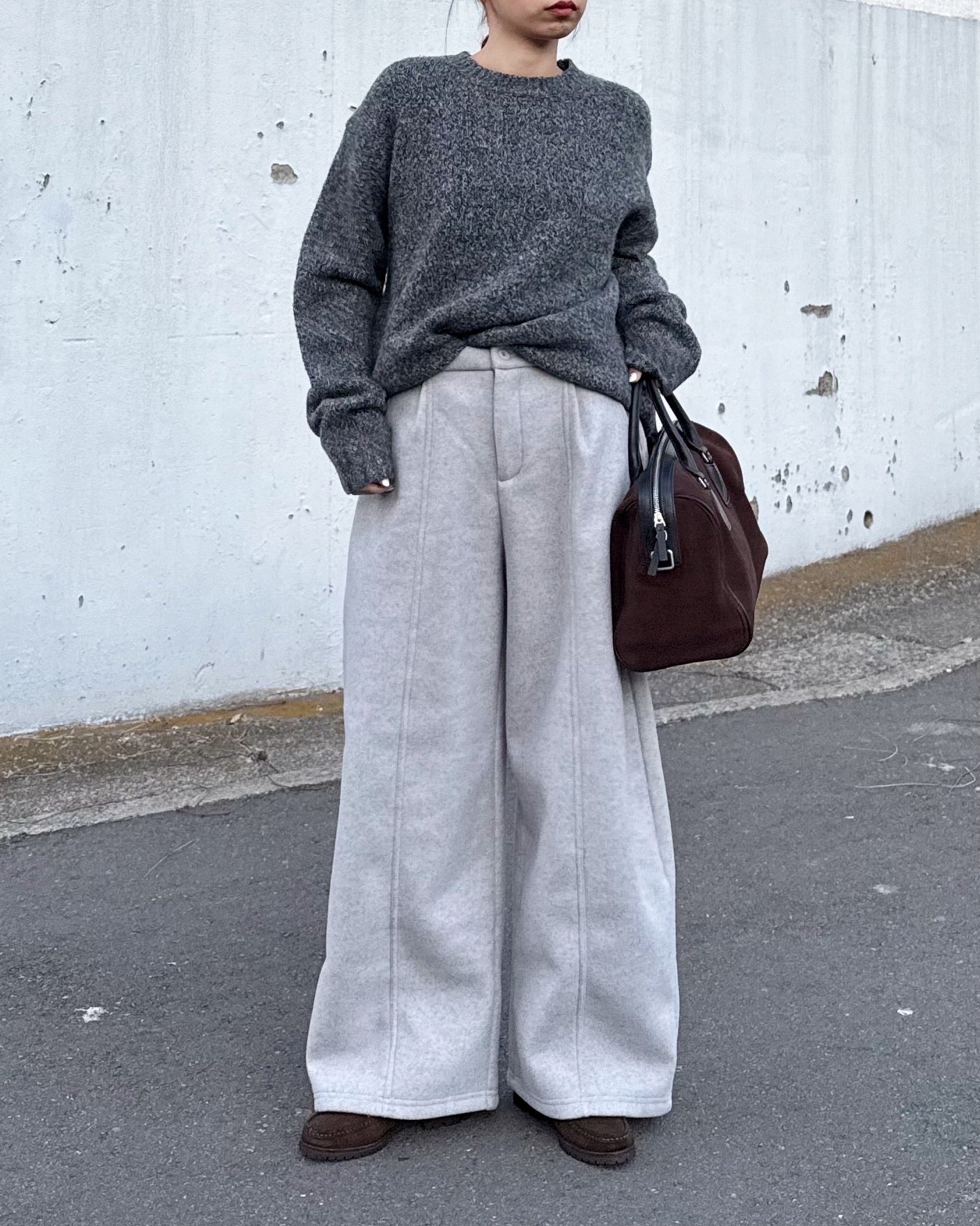 STRAIGHT WIDE PANTS 2222