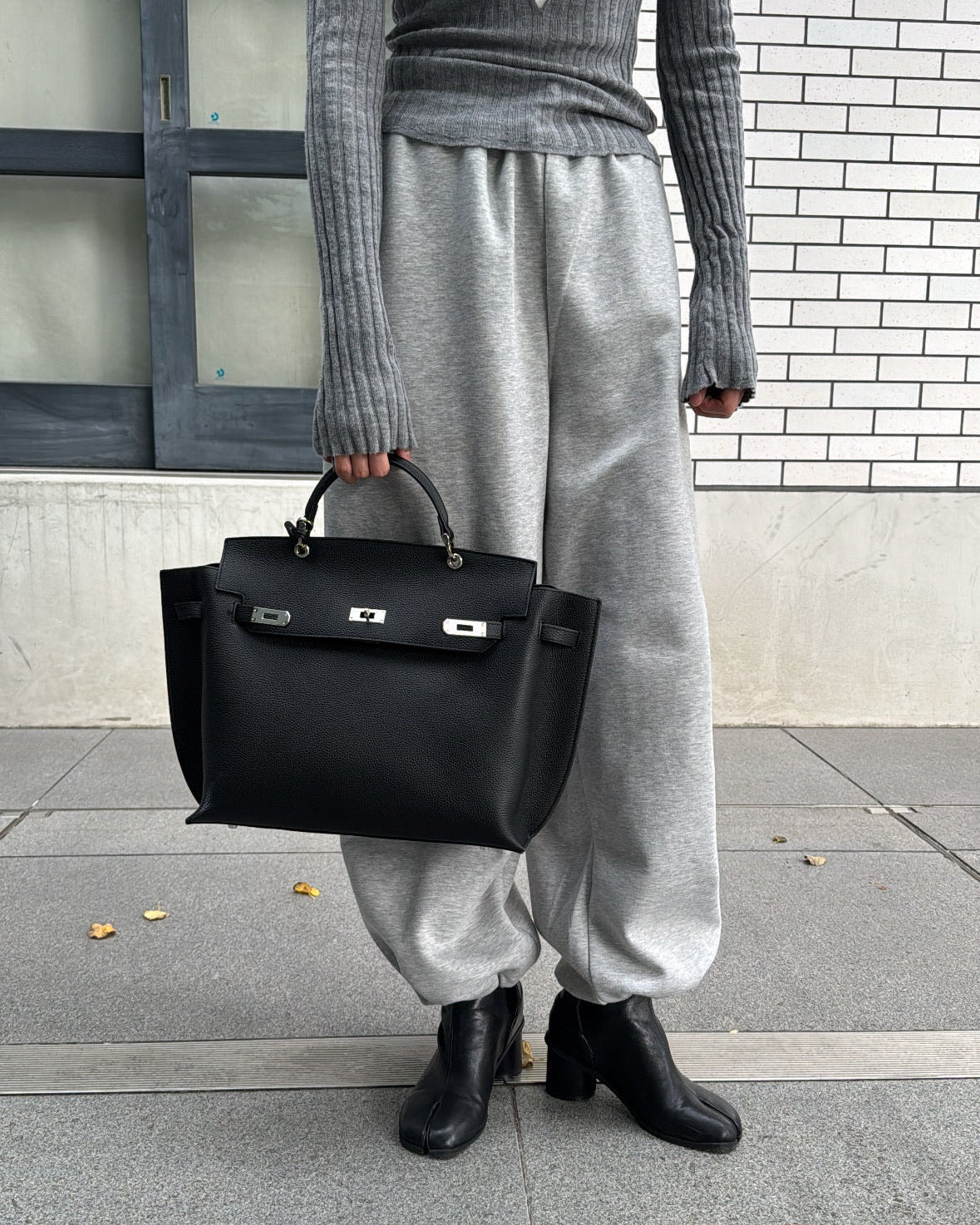 【予約商品】2WAYスクエアレザーバッグ 1911※12月中旬順次発送