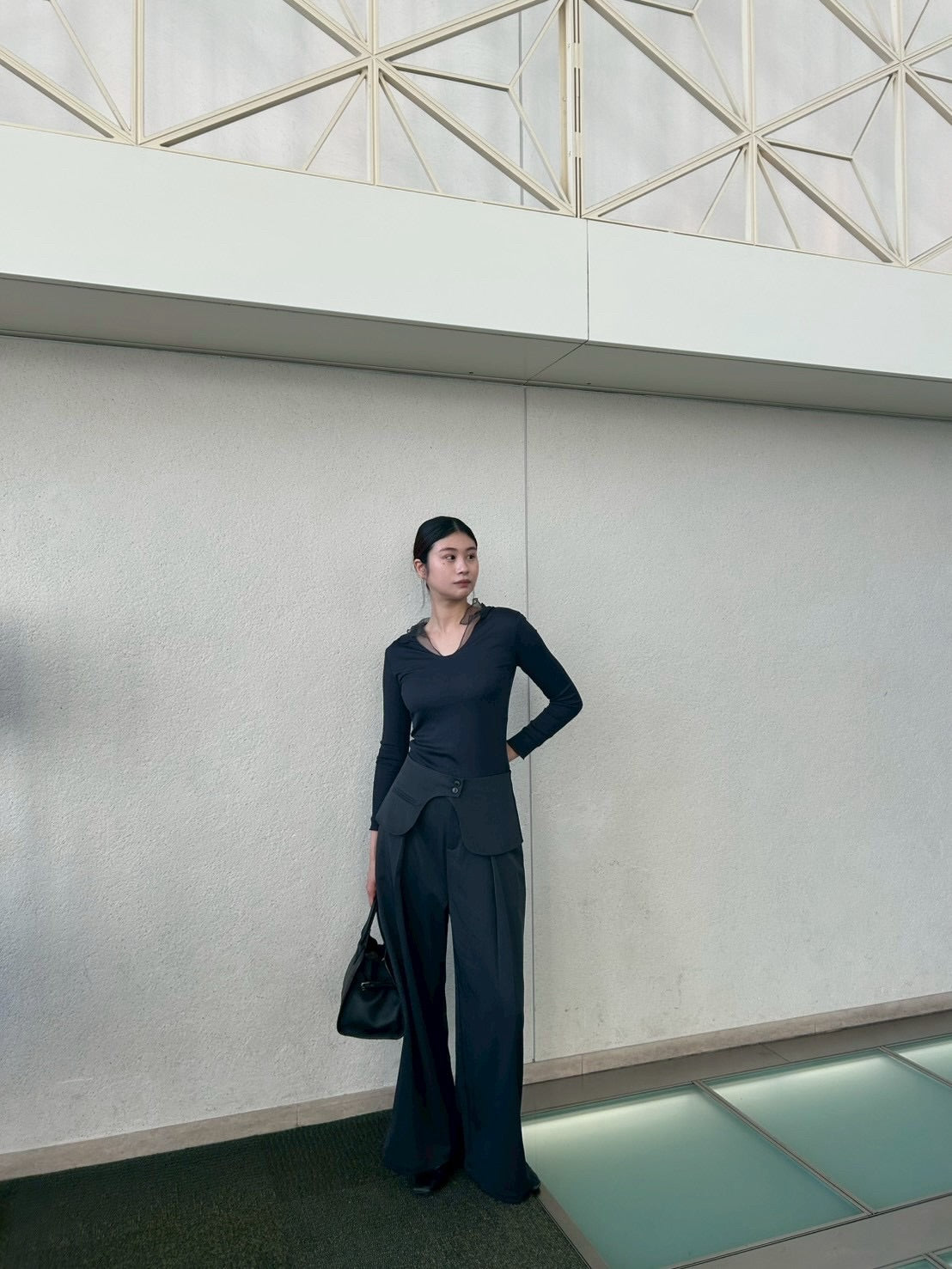 LAYERED FLAP TUCK PANTS 2130