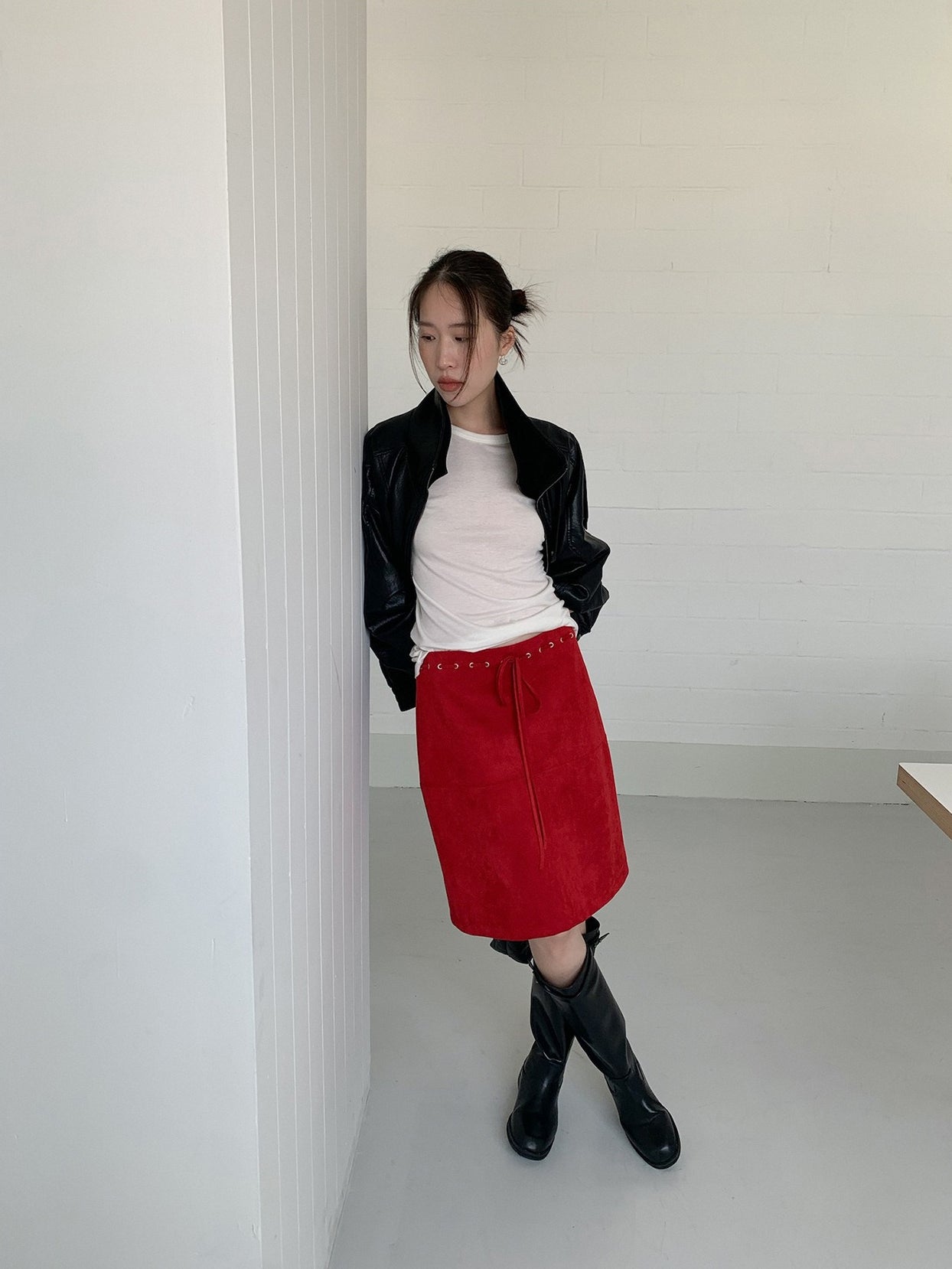 SUEDE MIDI SKIRT 2460