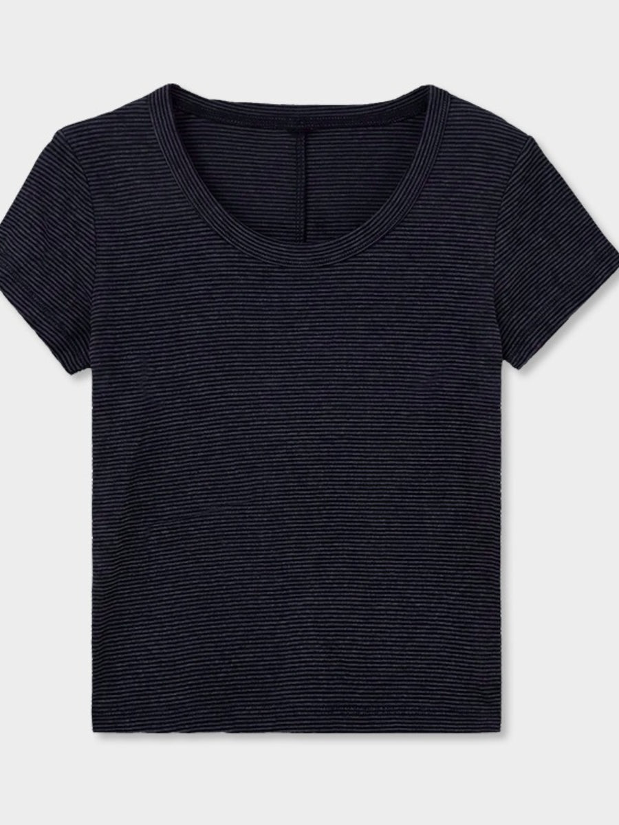 FINE BORDER TEE 2475