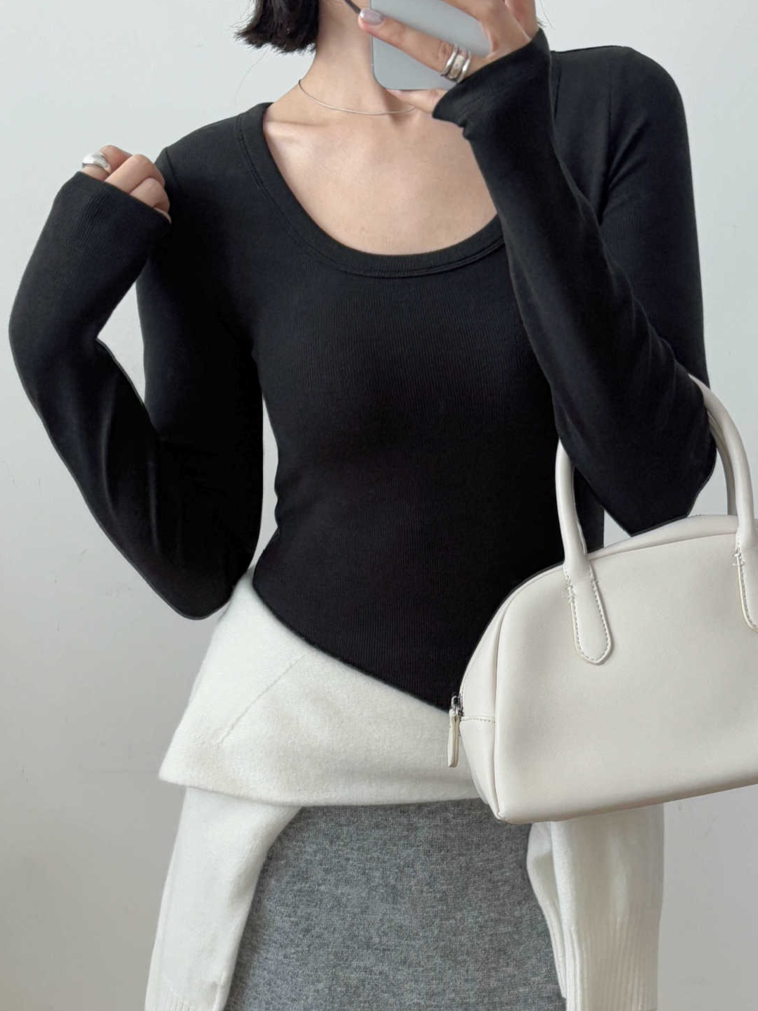 カップ付きロングTシャツ 2190