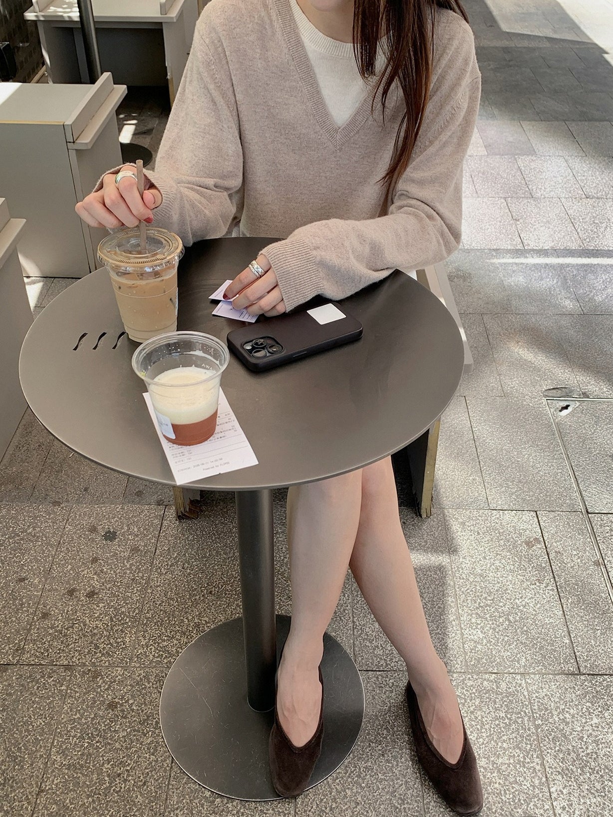 LAYERED-LOOK MINIMAL KNIT 2454