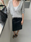 MOHAIR DEEP V-NECK KNIT 2465