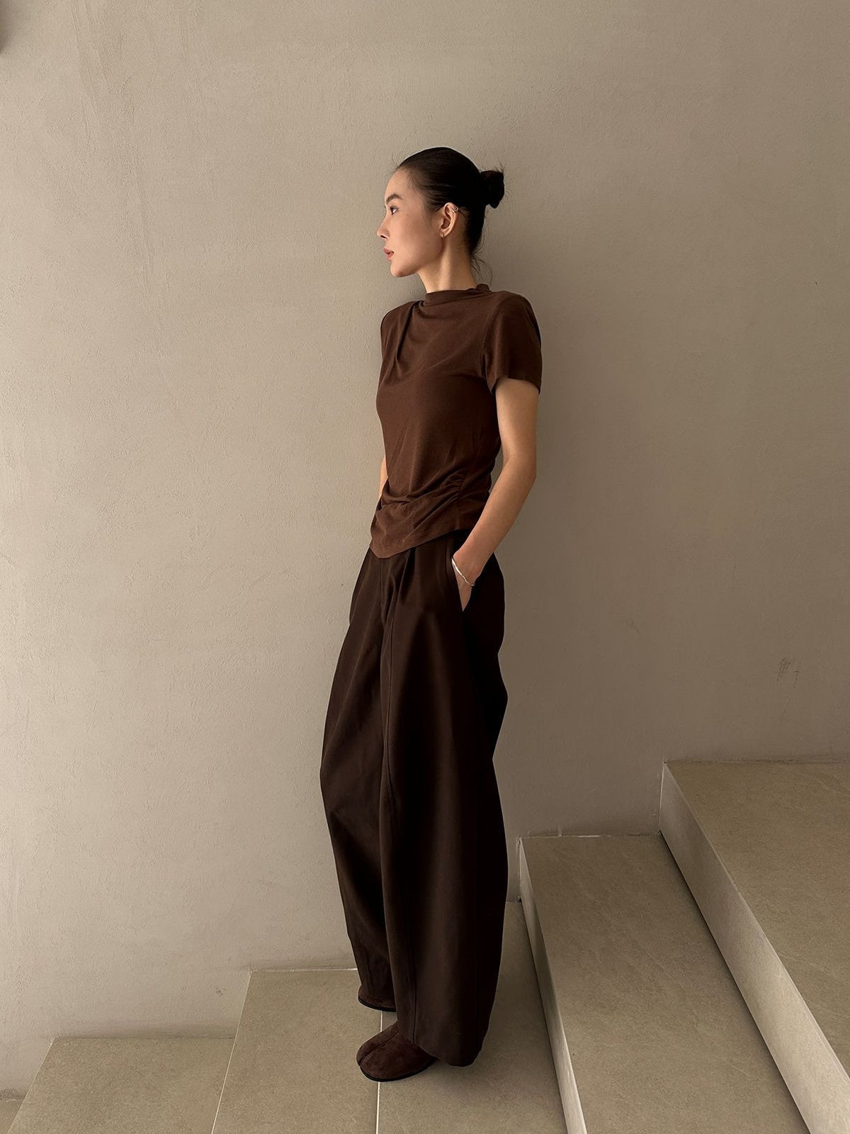MINIMAL MOCK NECK TOP 2484