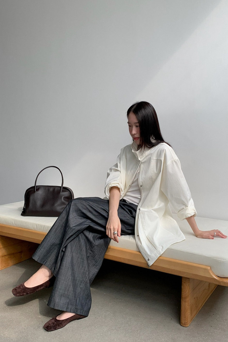 OVERSIZED STAND COLLAR JACKET 2321