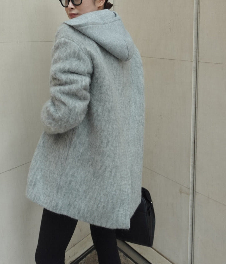 【再販】ミドル丈オーバーサイズシャギーコート 1227