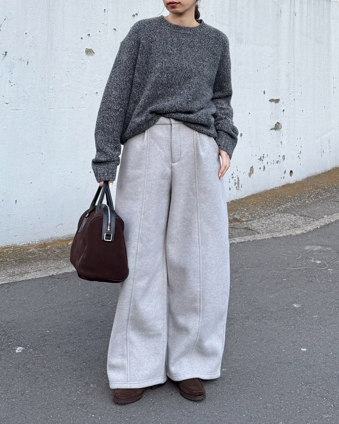 STRAIGHT WIDE PANTS 2222