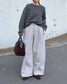 STRAIGHT WIDE PANTS 2222