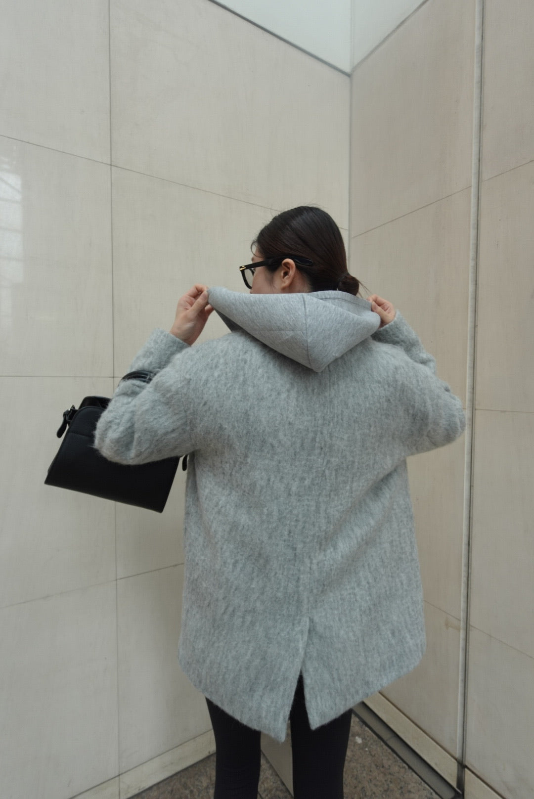 【再販】ミドル丈オーバーサイズシャギーコート 1227