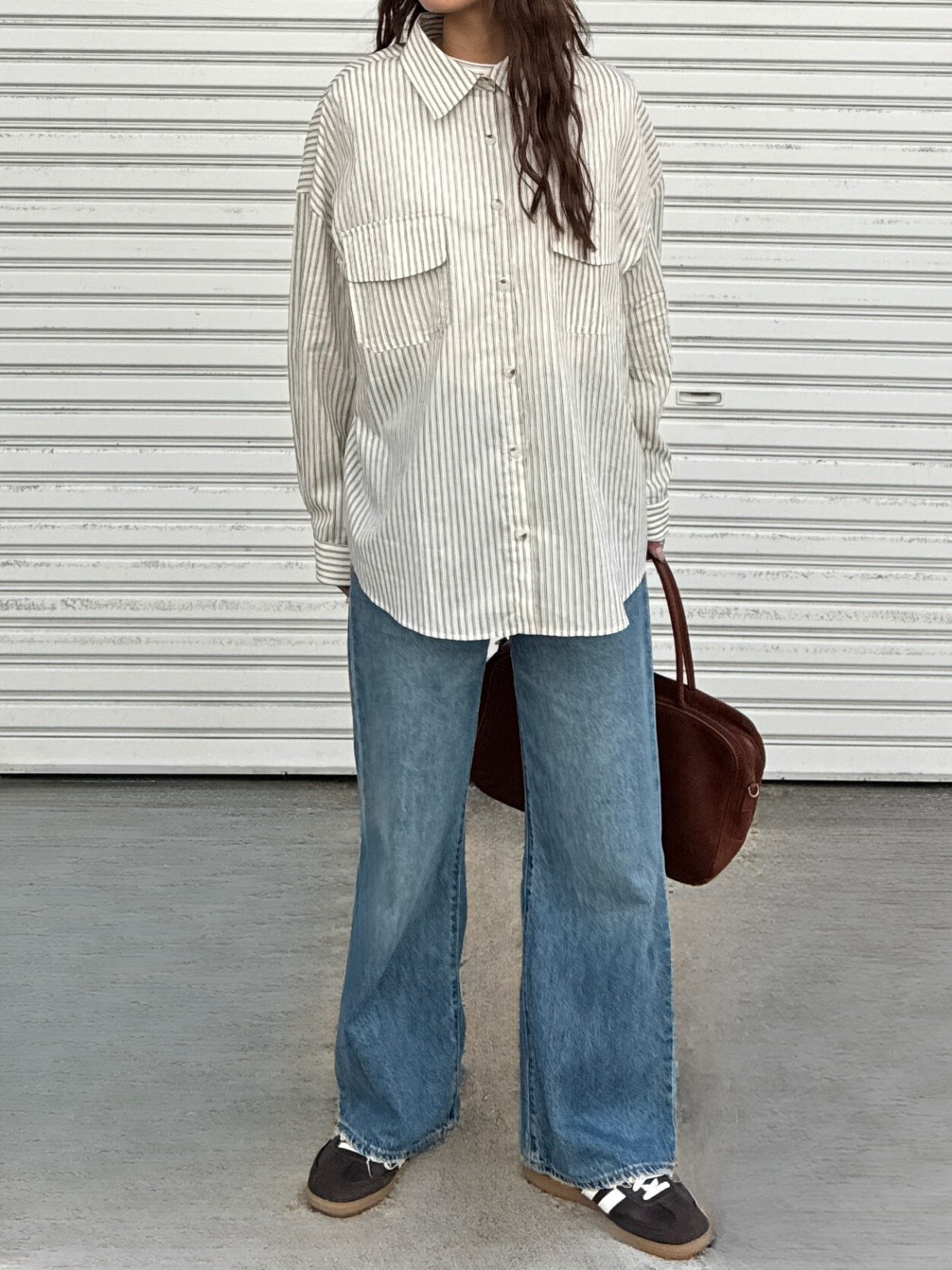 NUANCE STRIPE SHIRT × chiiica04