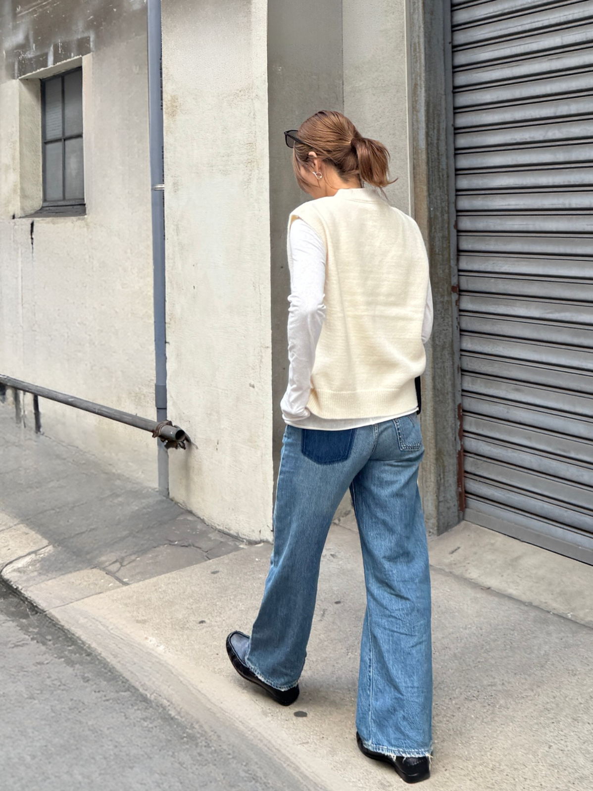 VNECK KNIT VEST × chiiica02