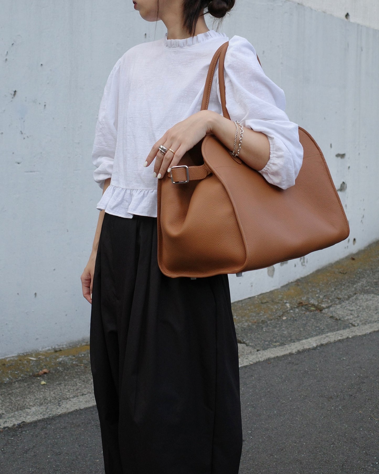 【予約商品】ベルトボストンバッグ(ラージ) 1425 ※12月中旬順次発送(Blackのみ)