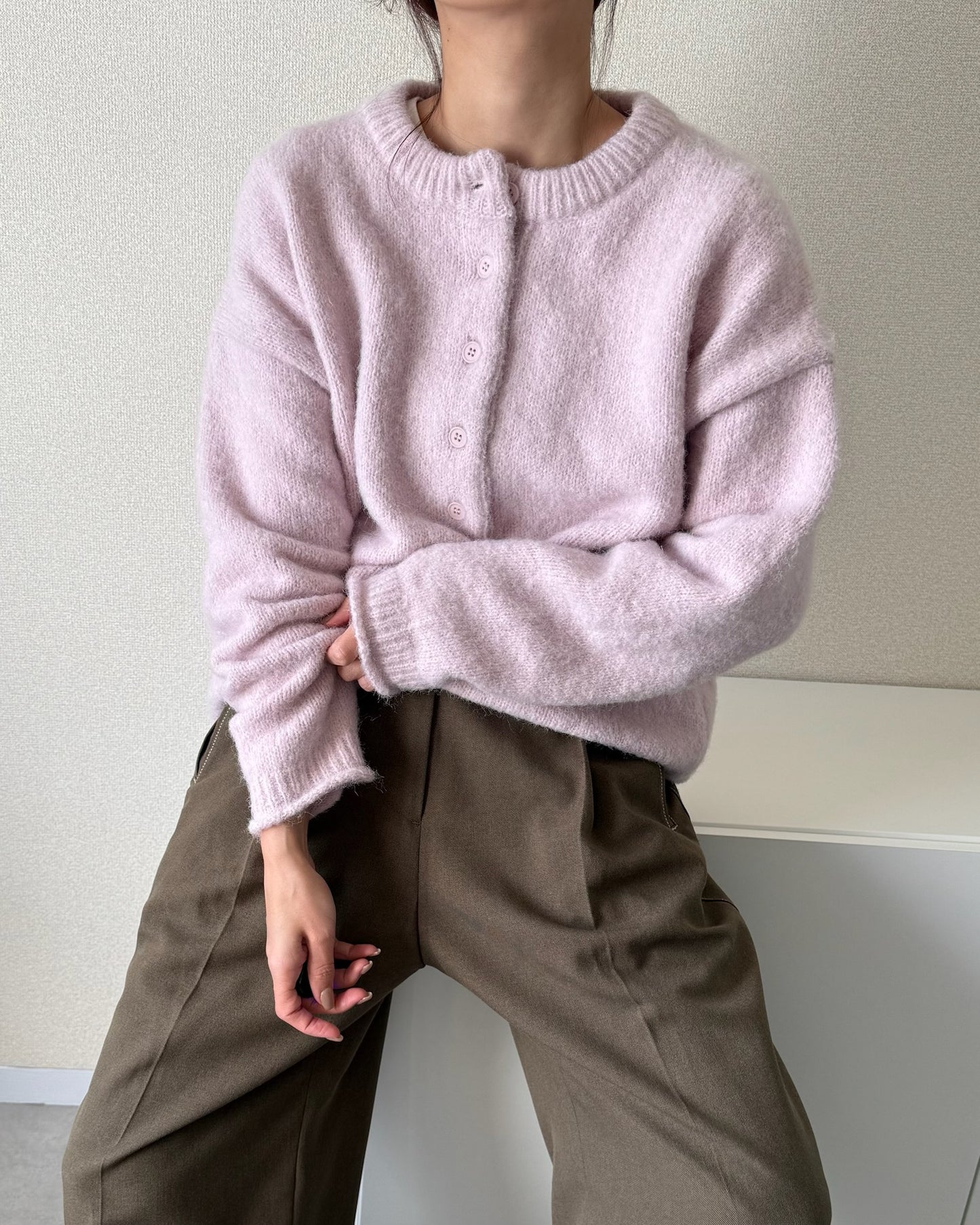 OVERSIZED HENLEY KNIT 2230