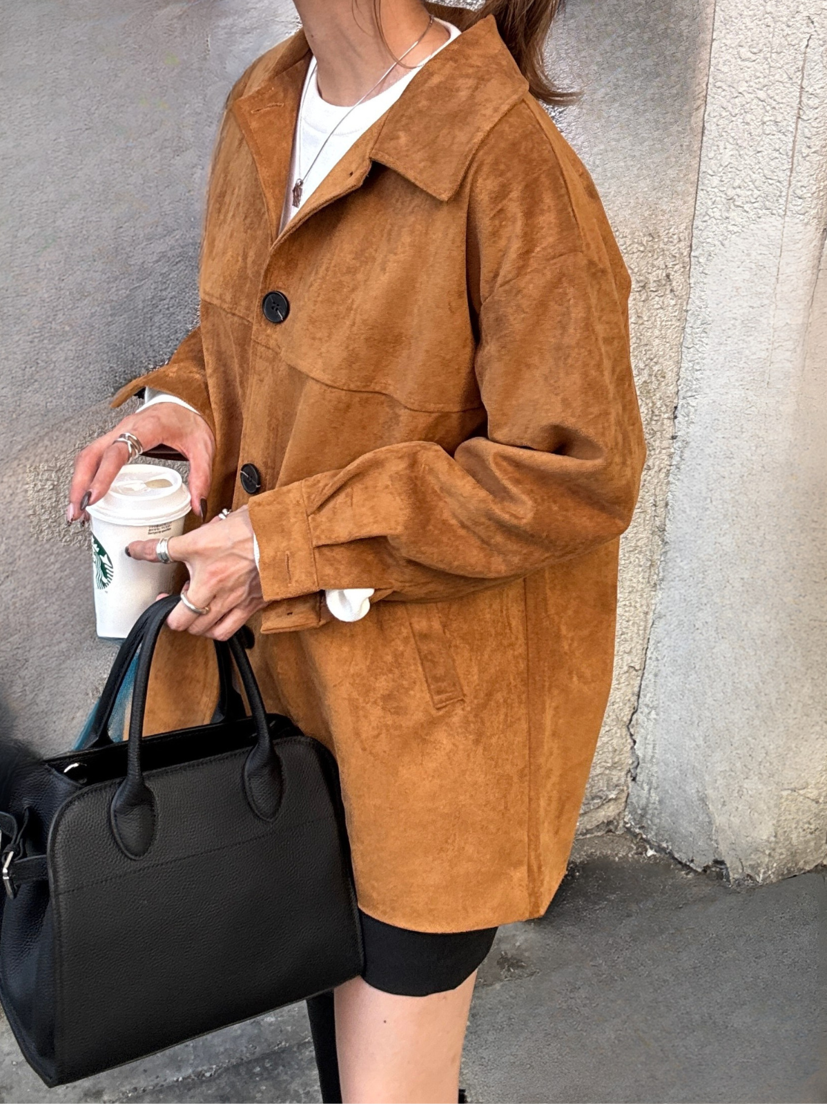 SUEDE SHIRT JACKET × chiiica06