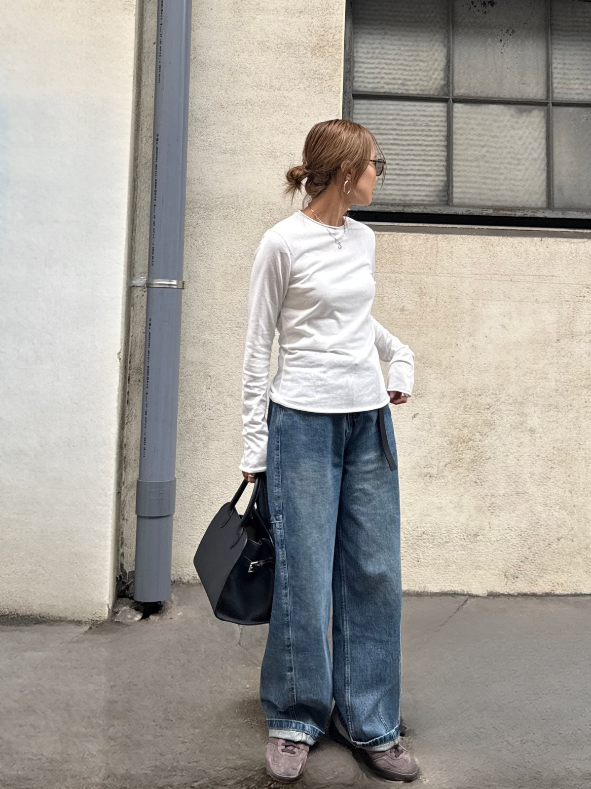 DOUBLE NUANCE NECK TOPS × chiiica03