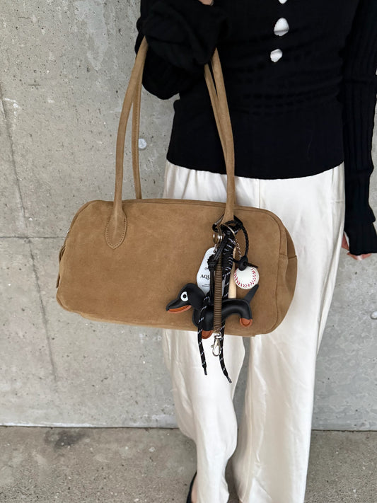 SUEDE WIDE BOSTON BAG 2495