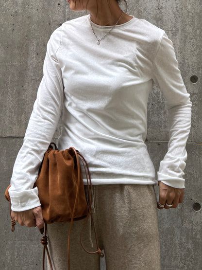 DOUBLE NUANCE NECK TOPS × chiiica03