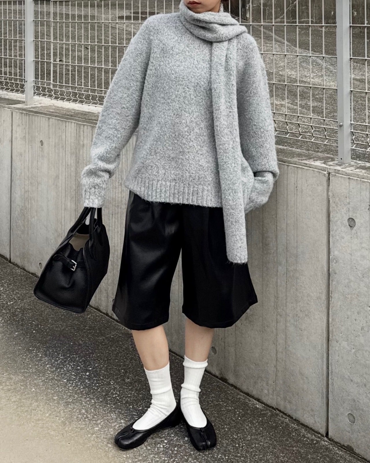 フェイクレザーガウチョパンツ 2225