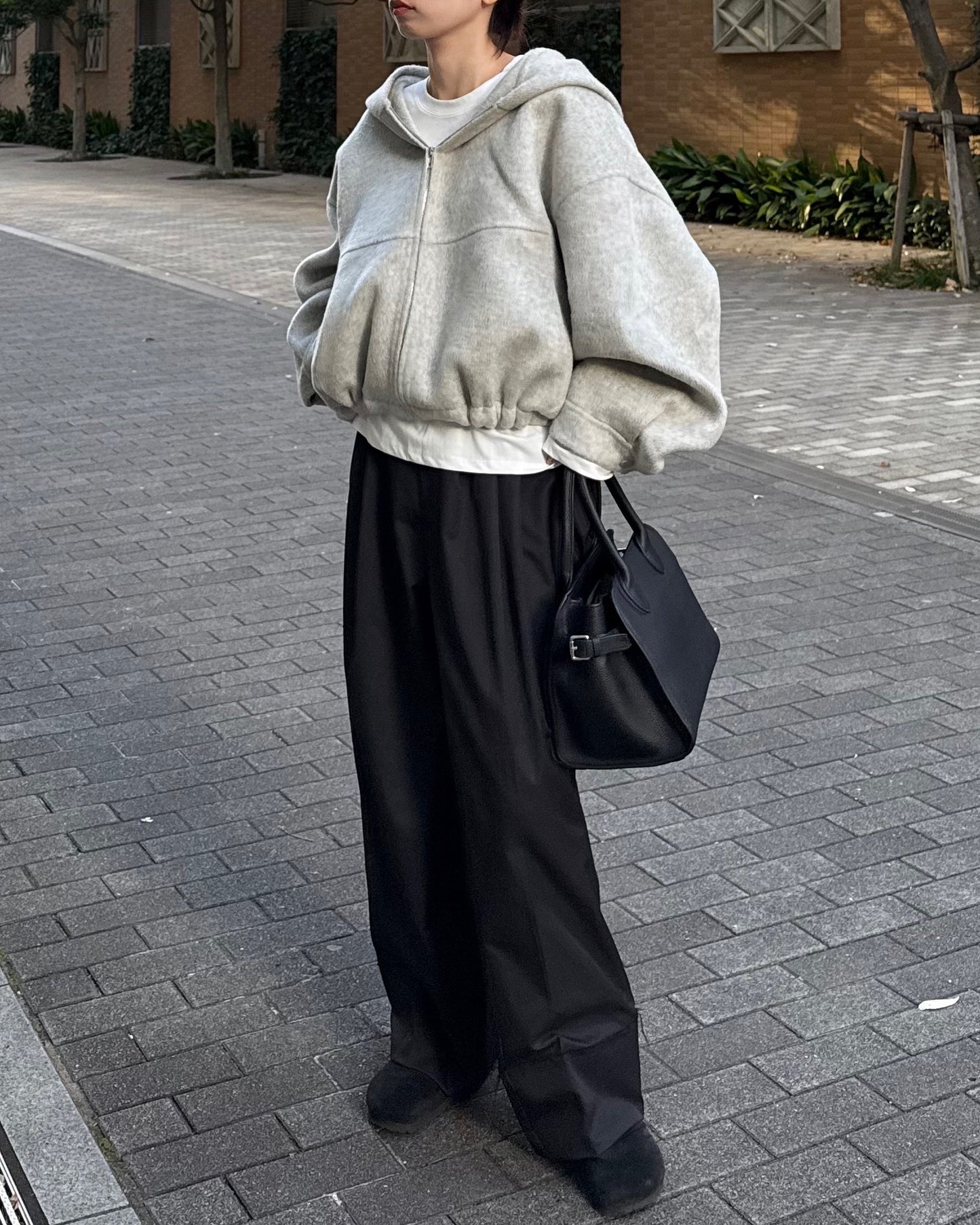 ボリュームウールパーカー2228