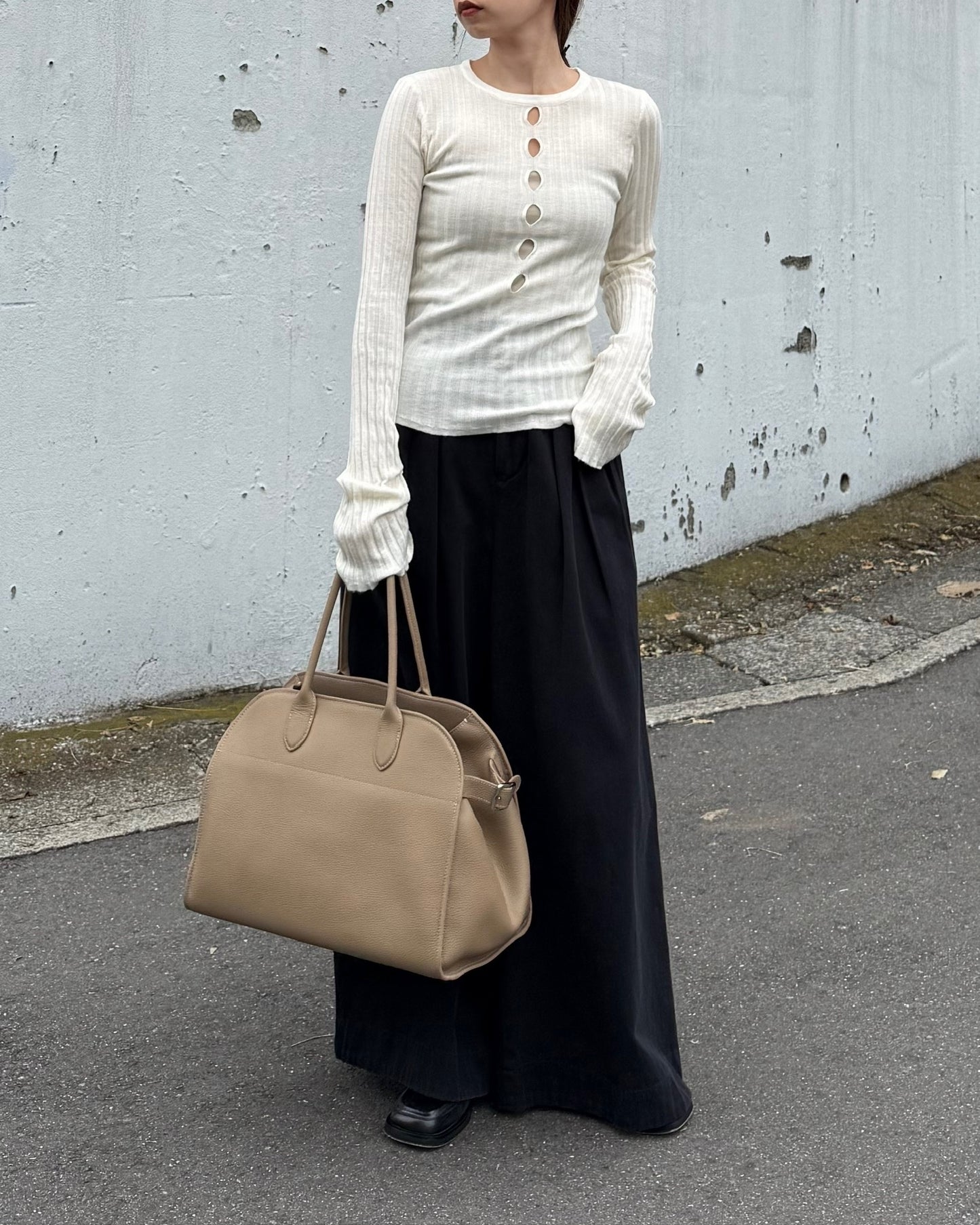 【予約商品】ベルトボストンバッグ(ラージ) 1425 ※12月中旬順次発送(Blackのみ)