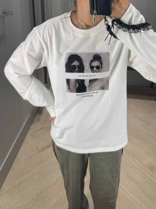 PHOTO PRINT T-SHIRT × chiiica05