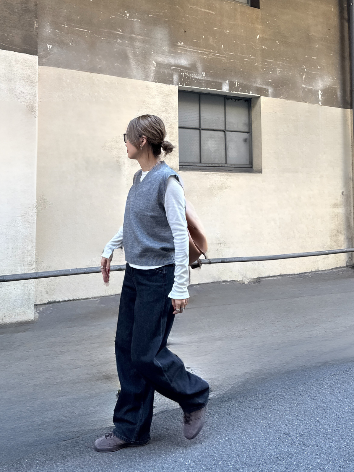 VNECK KNIT VEST × chiiica02