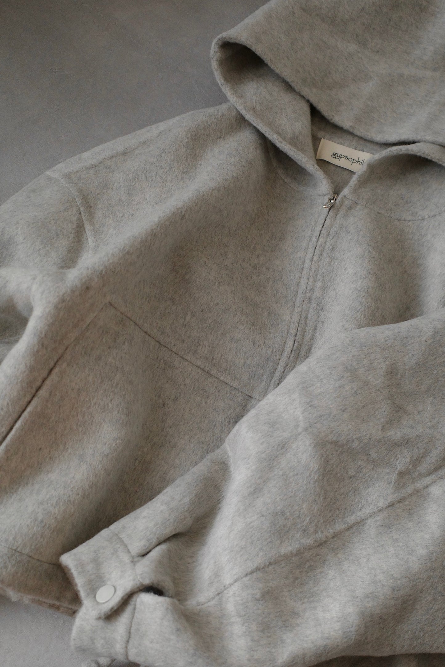 ボリュームウールパーカー2228