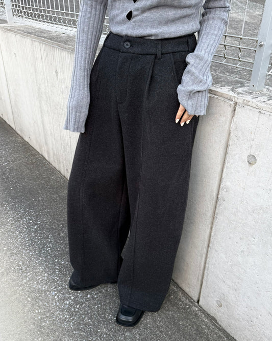 STRAIGHT WIDE PANTS 2222