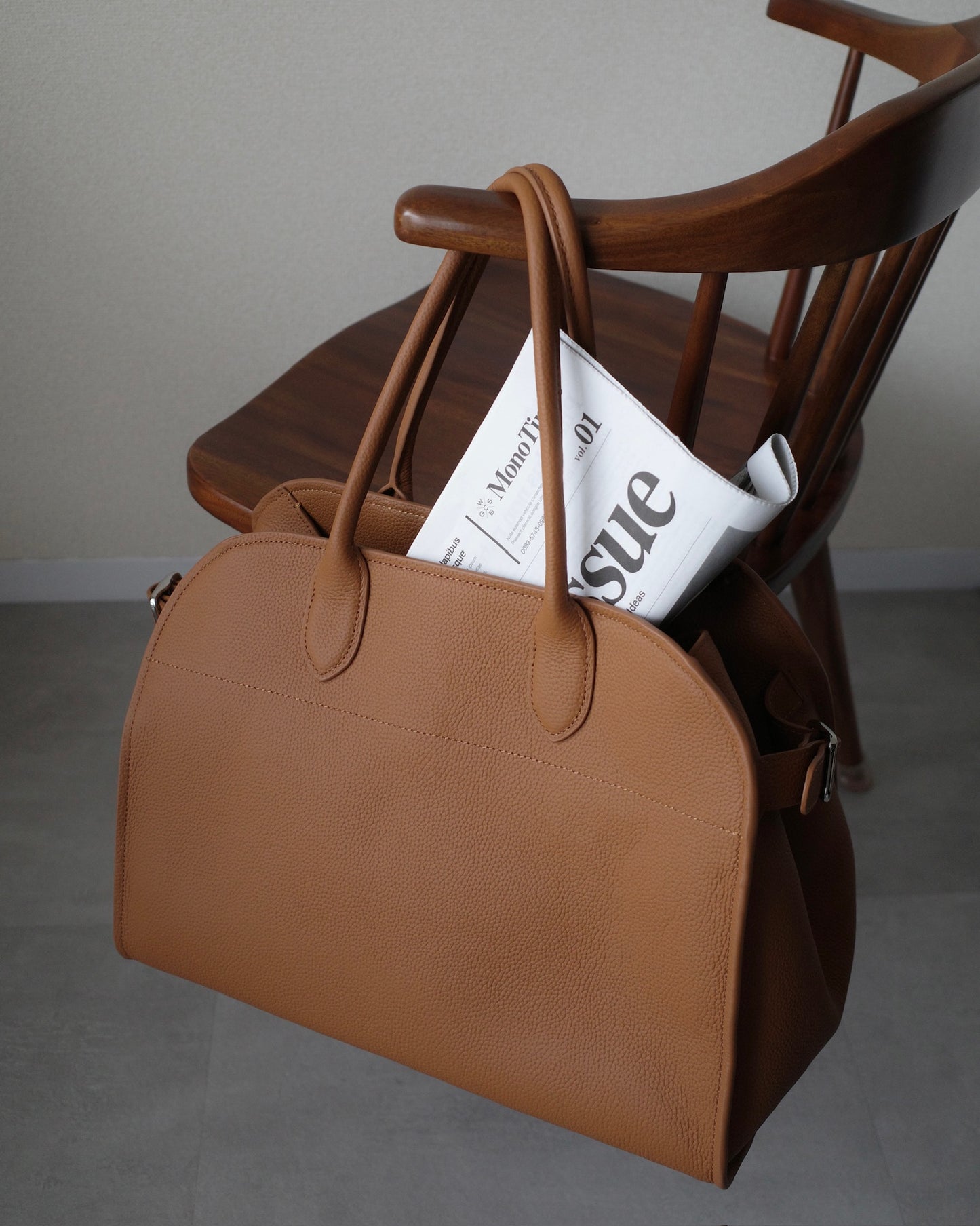 【予約商品】ベルトボストンバッグ(ラージ) 1425 ※12月中旬順次発送(Blackのみ)