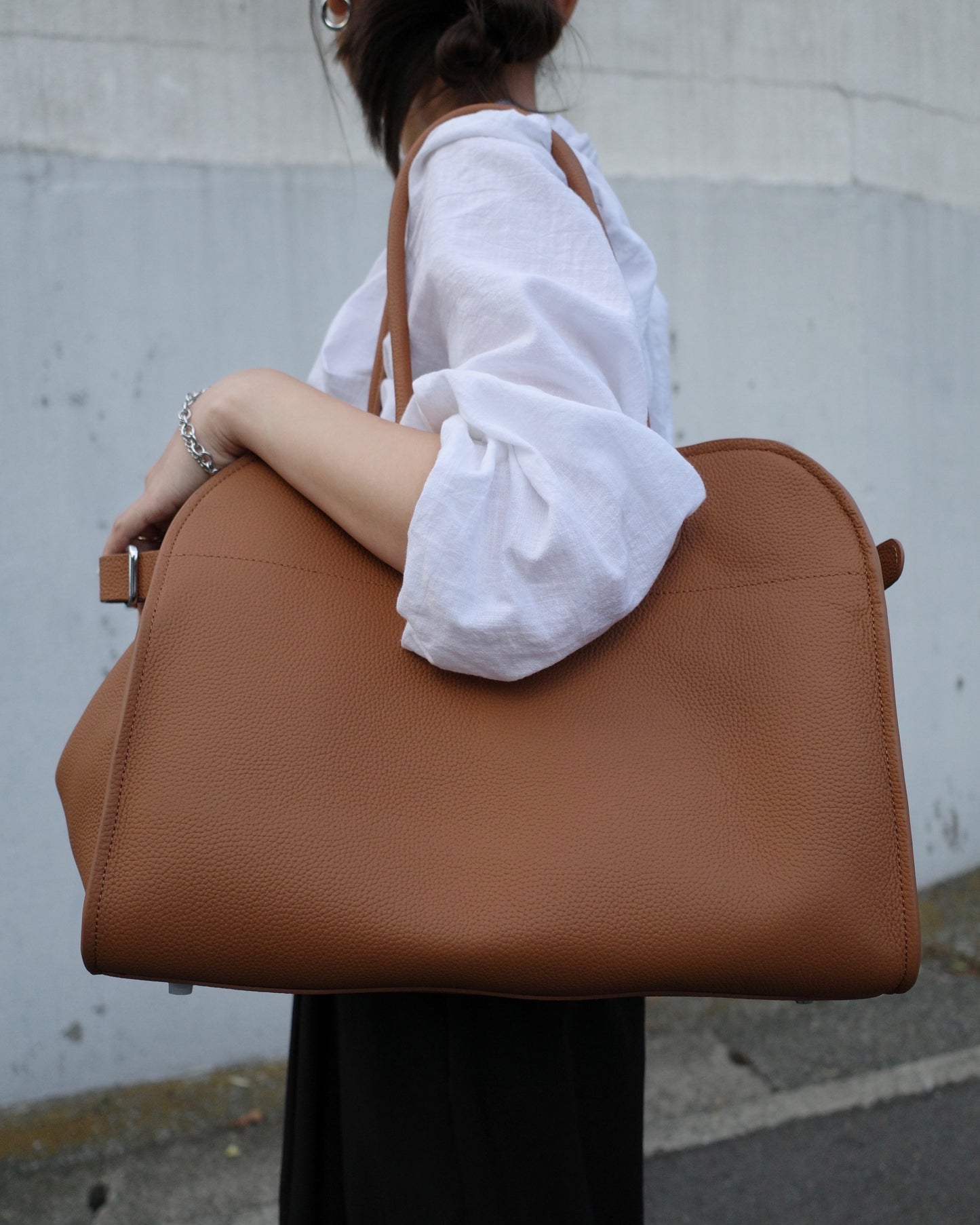 【予約商品】ベルトボストンバッグ(ラージ) 1425 ※12月中旬順次発送(Blackのみ)