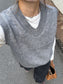 VNECK KNIT VEST × chiiica02