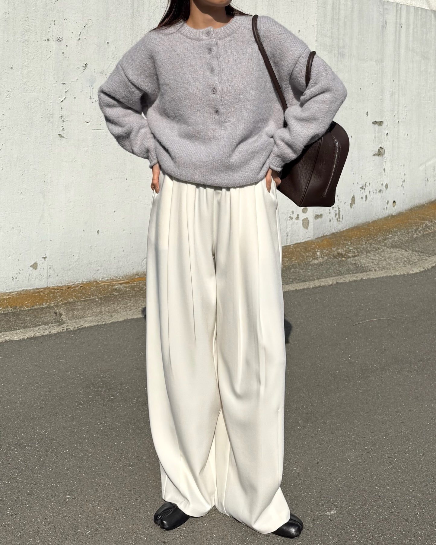 ヘンリーネックオーバーサイズニット2230