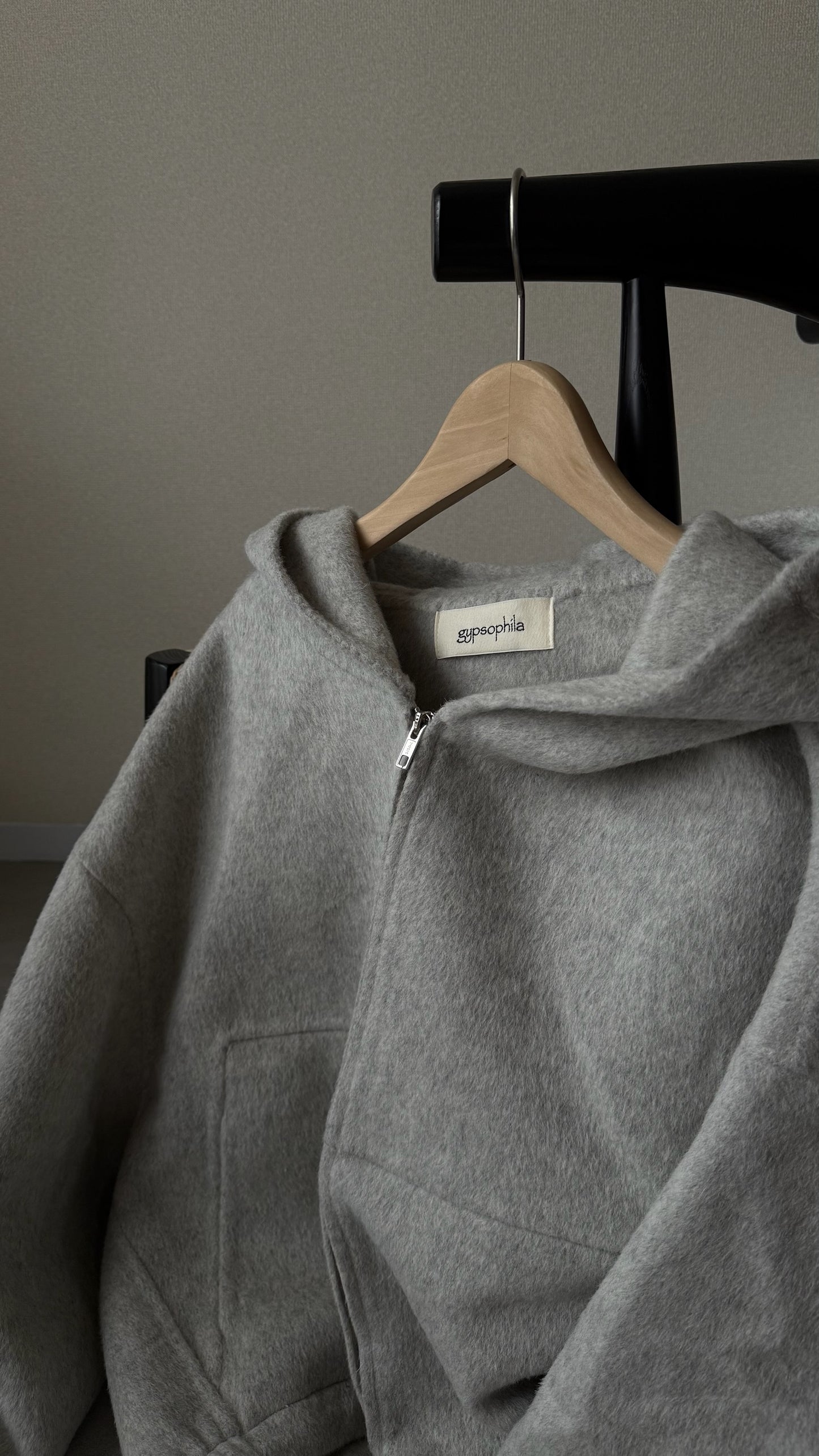 ボリュームウールパーカー2228