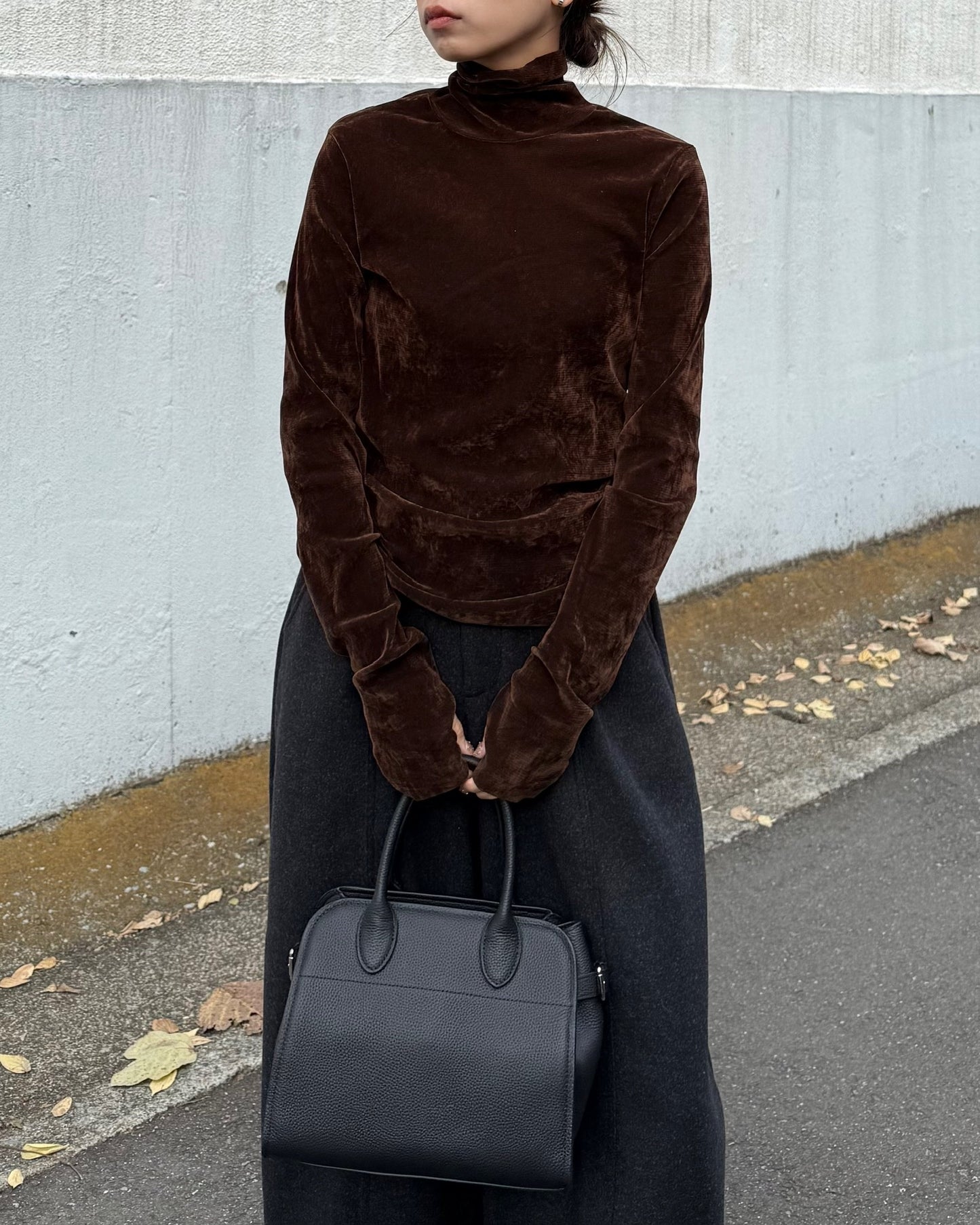 FLOCKED SHEER TURTLENECK 2224