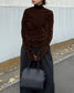 FLOCKED SHEER TURTLENECK 2224