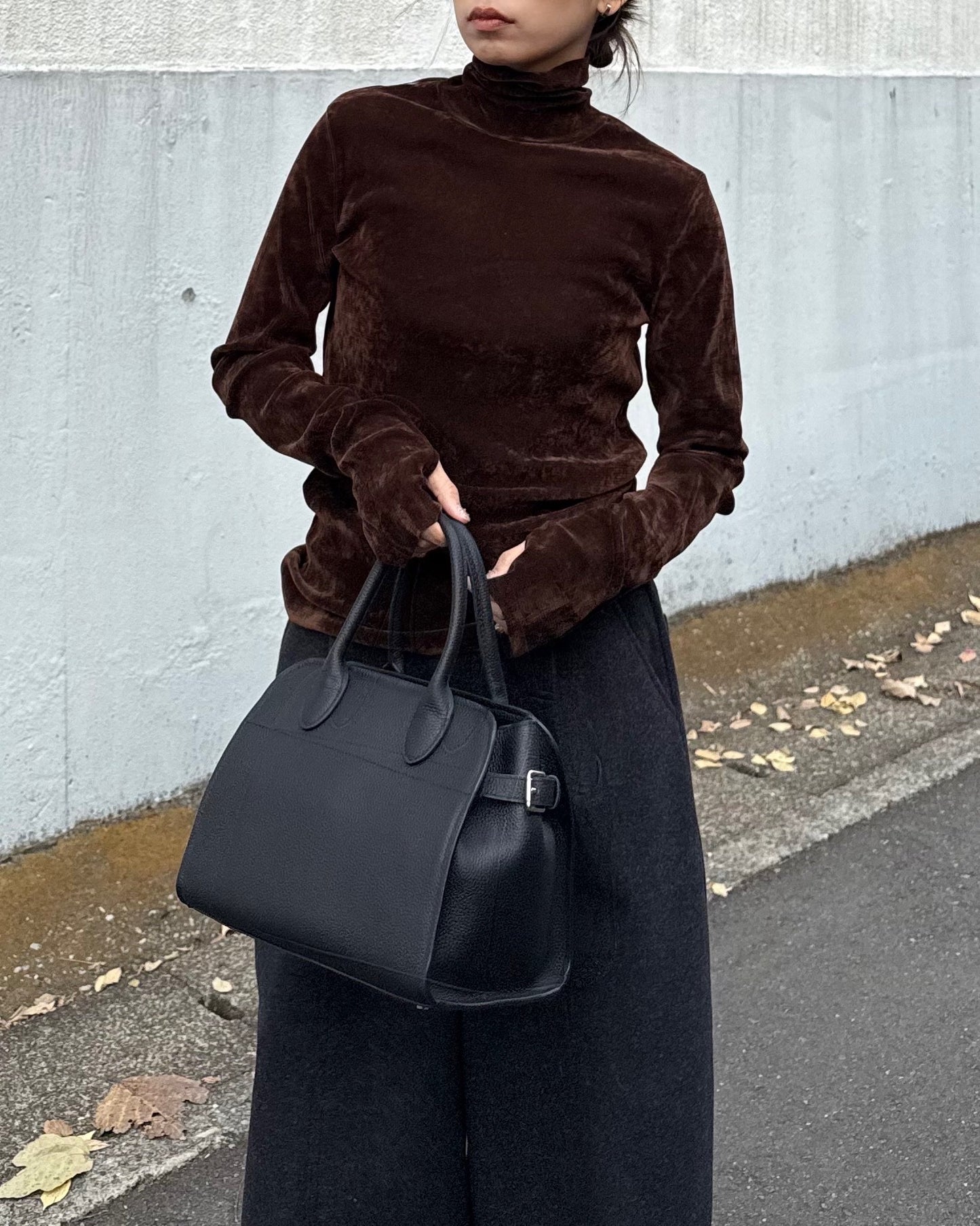 FLOCKED SHEER TURTLENECK 2224