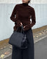FLOCKED SHEER TURTLENECK 2224