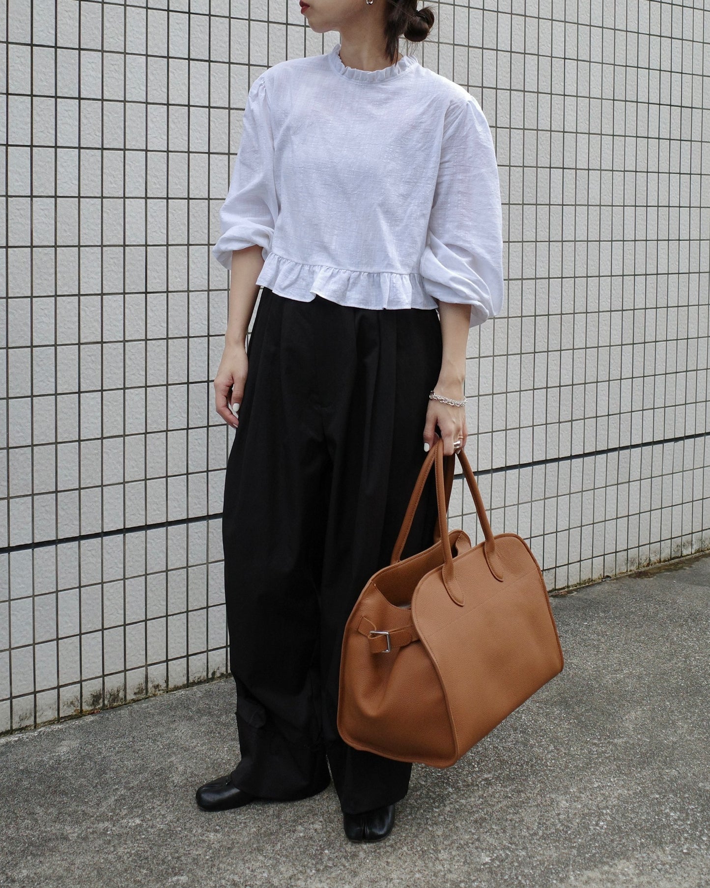 【予約商品】ベルトボストンバッグ(ラージ) 1425 ※12月中旬順次発送(Blackのみ)